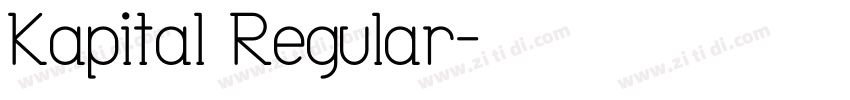 Kapital Regular字体转换